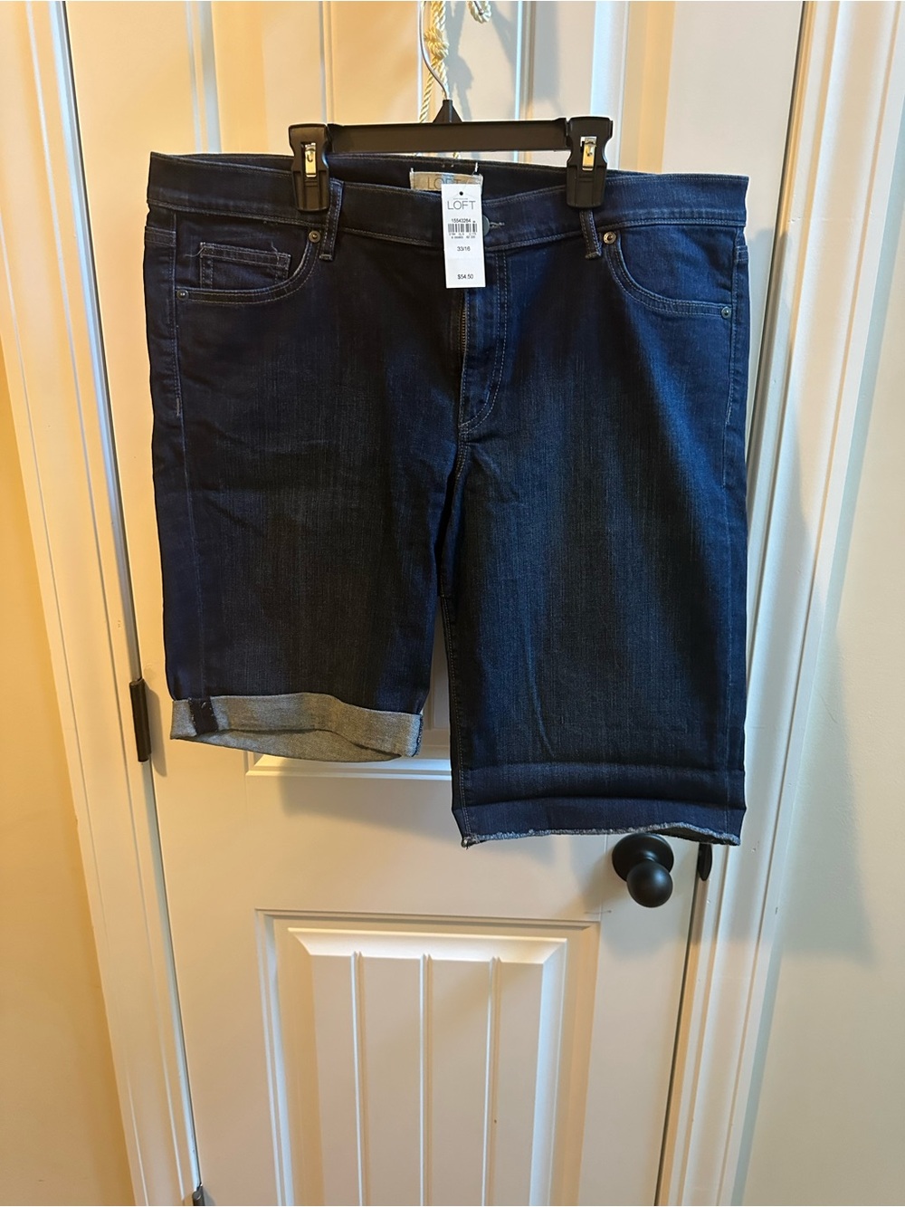 Ann Taylor LOFT Dark Indigo Denim Shorts